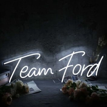 Team Ford White Neon Sign