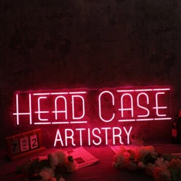 Head Case Artistry Red Neon Sign