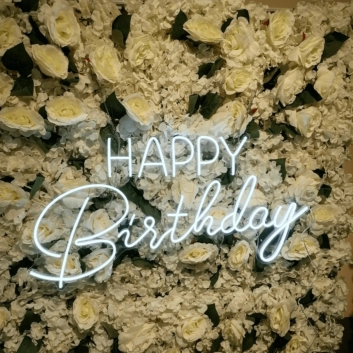 Happy Birthday LED Neon Sign