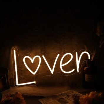 Lover Yellow Custom Neon Sign