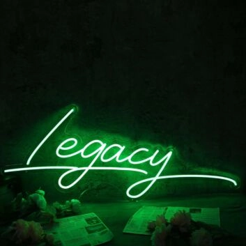 Legacy Green Neon Sign