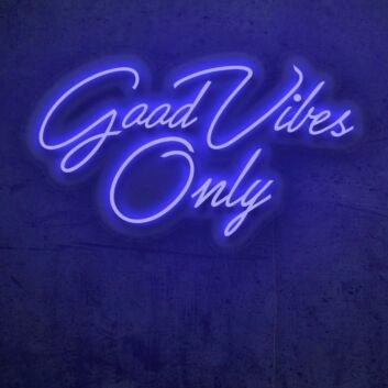 Good Vibes Only LED Neon Sign
