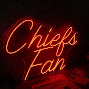 Chiefs Fan Red Neon Sign