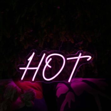 Hot Dark Purple Neon Sign