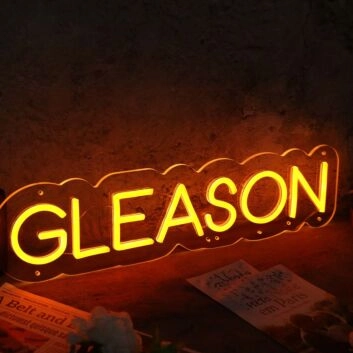 Gleason Red Neon Sign