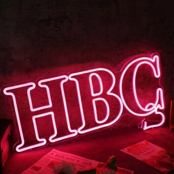 HBC Red Custom Neon Sign
