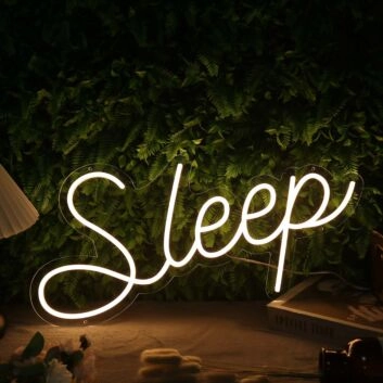 Sleep Yellow Custom Neon Sign