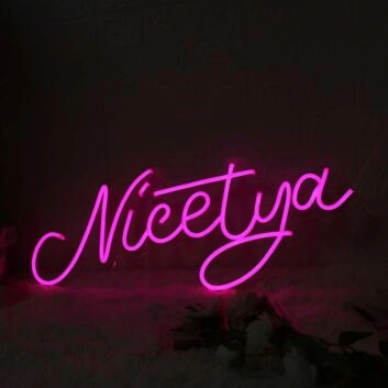 Nicetya Pink Custom Neon Sign