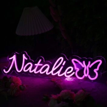 Natalie Pink Neon Sign