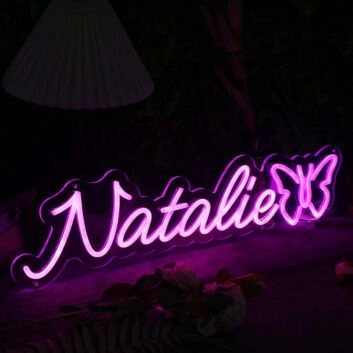 Natalie Pink Neon Sign