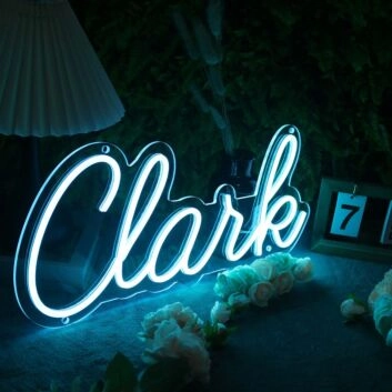 Clank Blue Neon Sign
