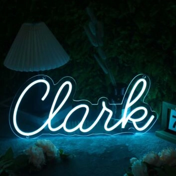 Clank Blue Neon Sign