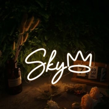 Sky Yellow Neon Sign