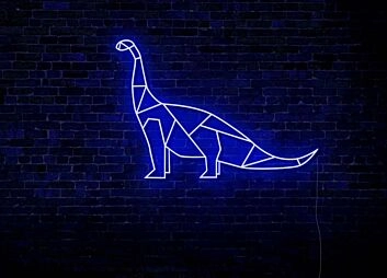 Brontosaurus Dinosaur LED Neon Sign
