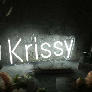 Krissy White Neon Sign