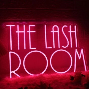 The Lash Room Red Neon Sign