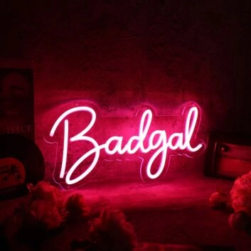 Badgal Red Neon Sign