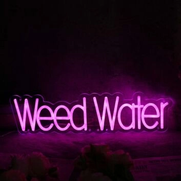 Weed Water Purple Custom Neon Sign
