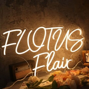 Flotus Flair Yellow Neon Sign