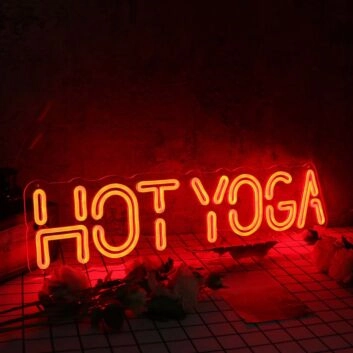 Hot Yoga Red Neon Sign