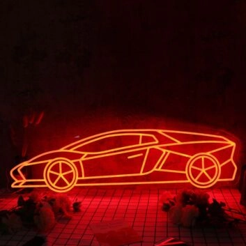 Lamborghini Red Custom Neon Sign