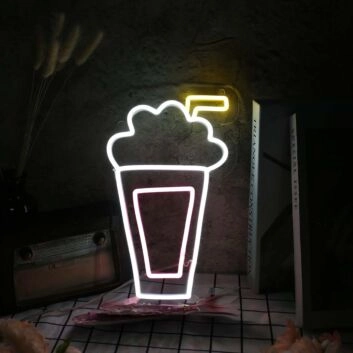 Milkshake Custom Neon Sign