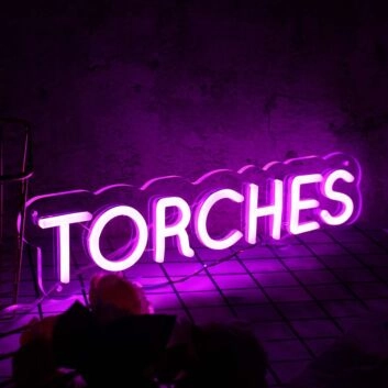 Torches Pink Neon Sign