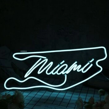 Miami White Neon Sign