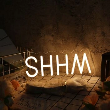 SHHM Yellow Neon Sign