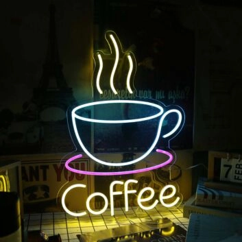 A Cup Of Coffee Custom Neon Sign
