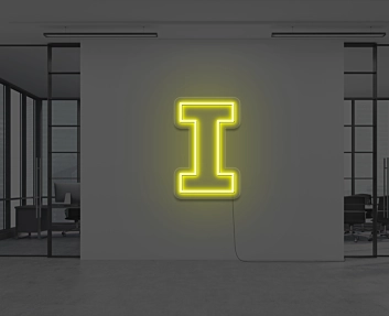 Neon Letter I