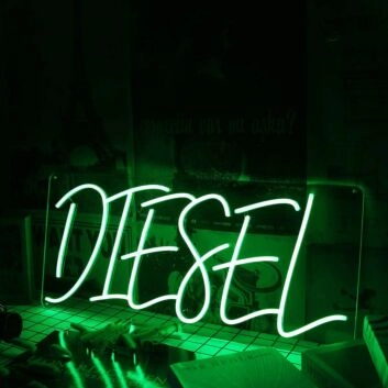 DIESEL Green Custom Neon Sign