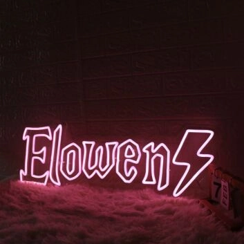 Elowen Pink Name Neon Sign