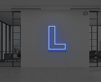 Neon Letter L