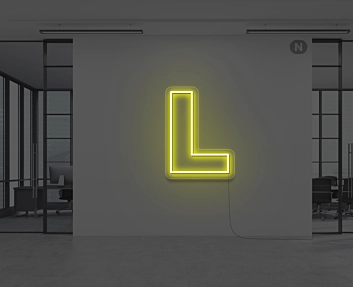 Neon Letter L