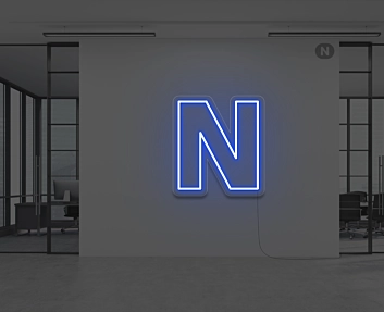 Neon Letter N