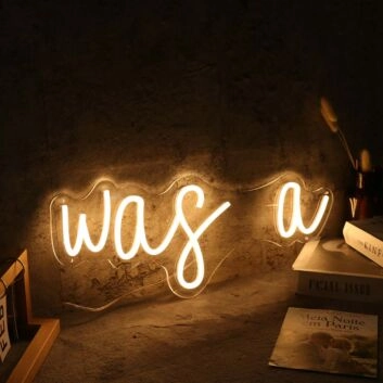 Was A Yellow Neon Sign