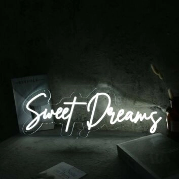 Sweet Dream White Custom Neon Sign