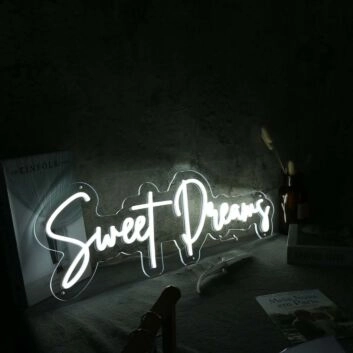 Sweet Dream White Custom Neon Sign