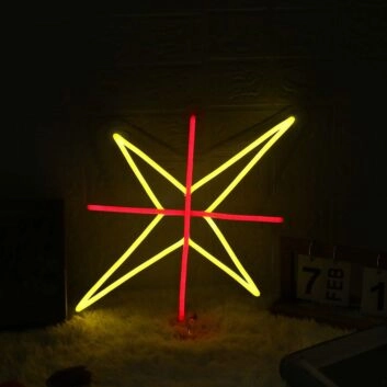 Cross Star Custom Neon Sign