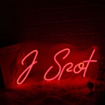 J Spot Red Custom Neon Sign
