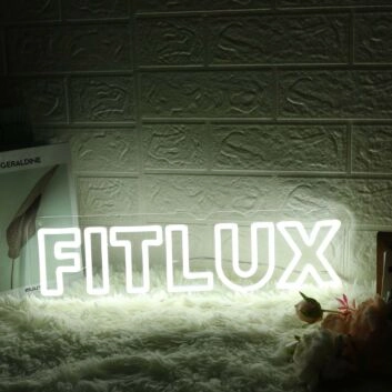 Fltlux White Custom Neon Sign