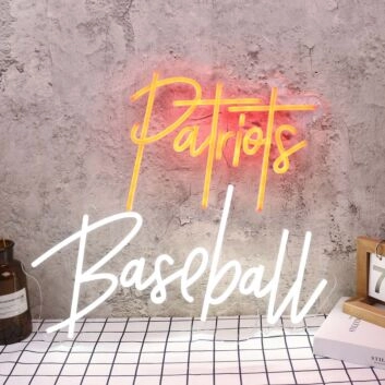 Patriots Baseball Custom Neon Sign