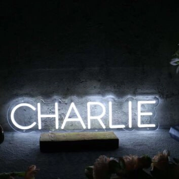 Charlie White Neon Sign
