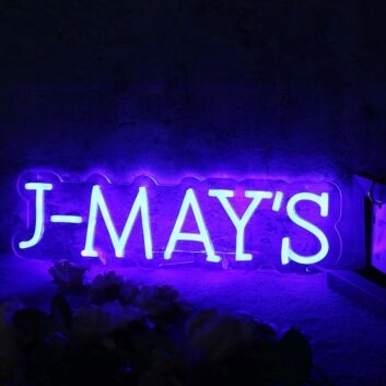 J-MAY&#039;S Blue Neon Sign