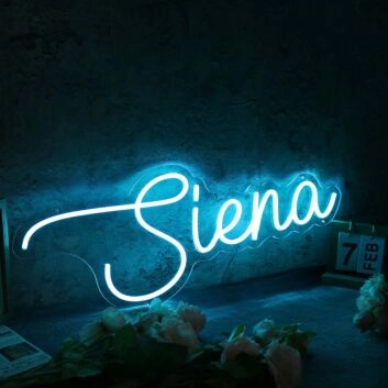 Siena Blue Name Neon Sign