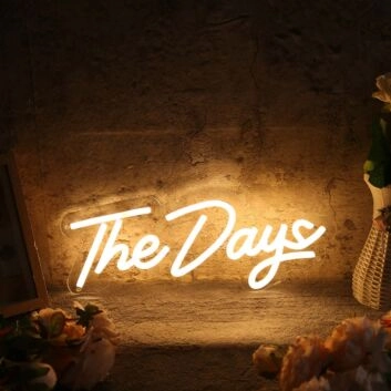 The Days Yellow Neon Sign