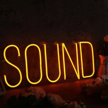 Sound Orange Neon Sign