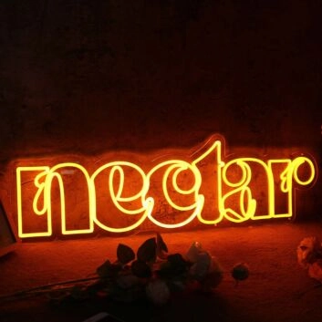 Nectar Orange Neon Sign