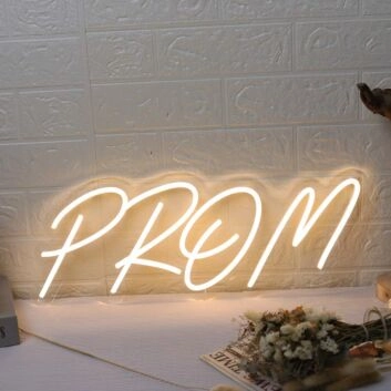 Prom Yellow Custom Neon Sign